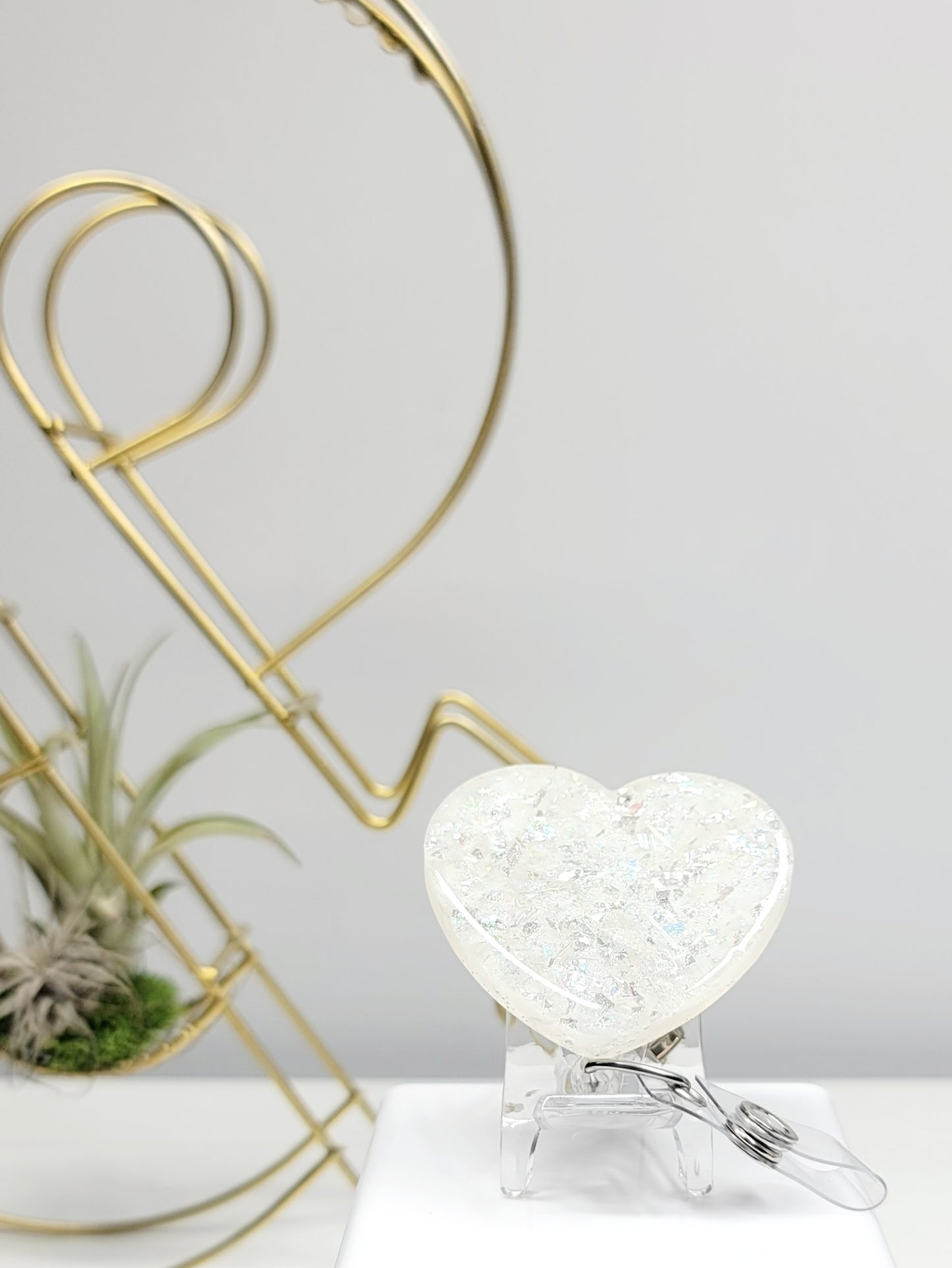 Glitter Badge Holder