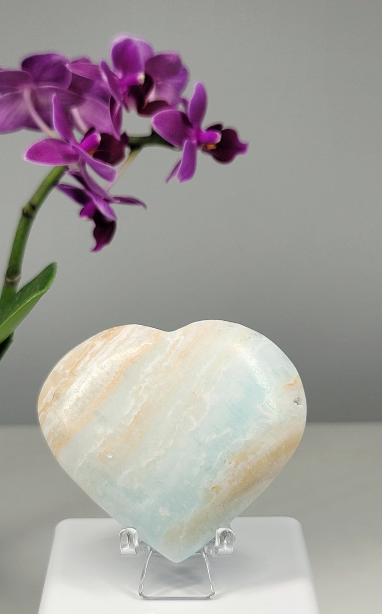 Caribbean Calcite Heart