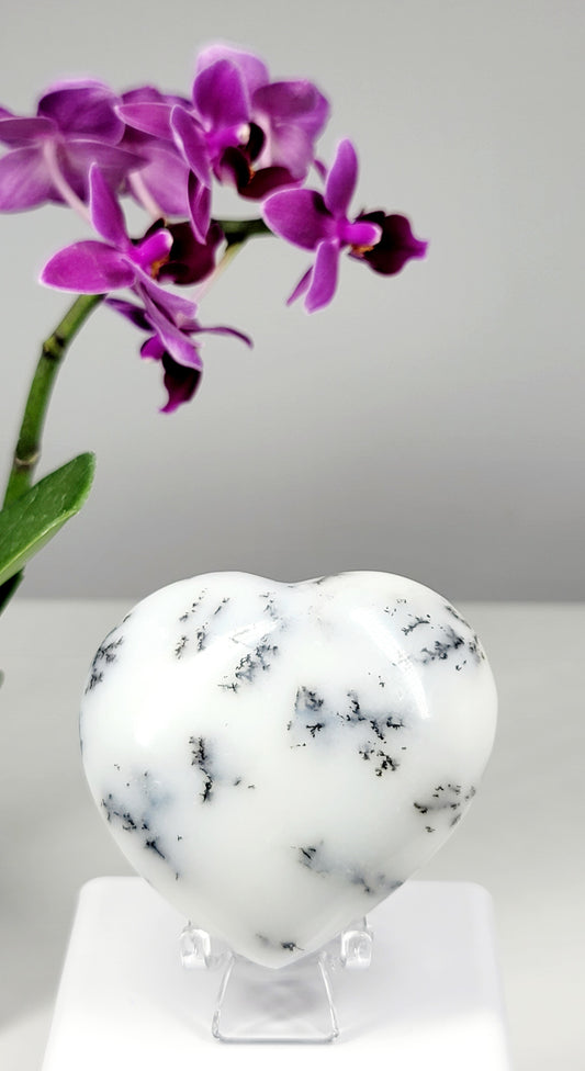 Dendritic Opal Heart (Puffy)