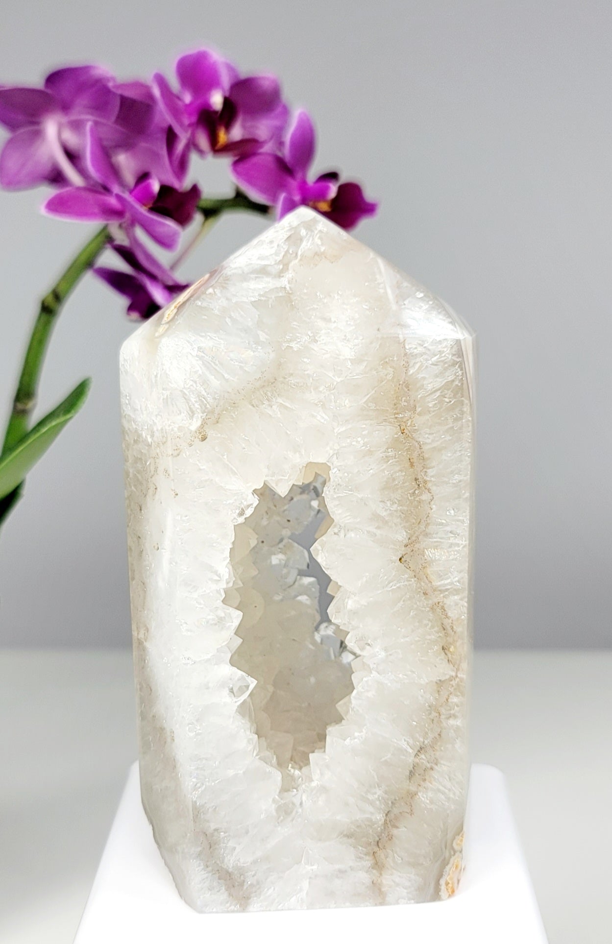 Druzy Agate Tower with Portal