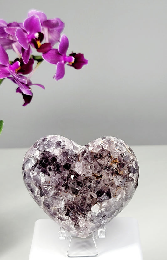 Druzy Amethyst Heart #1