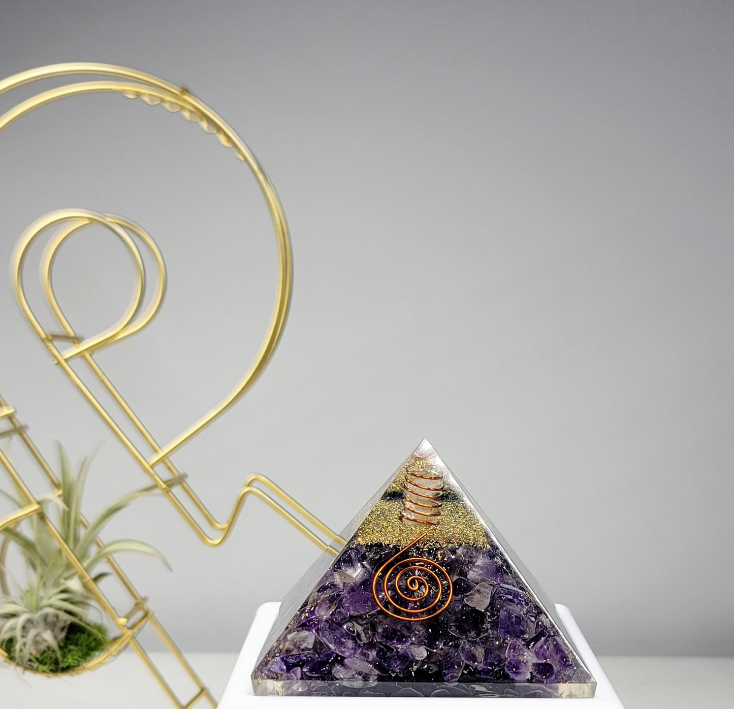 Amethyst Orgone Pyramid