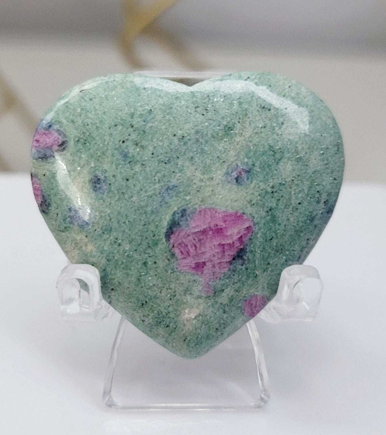 Ruby Fuchsite Heart