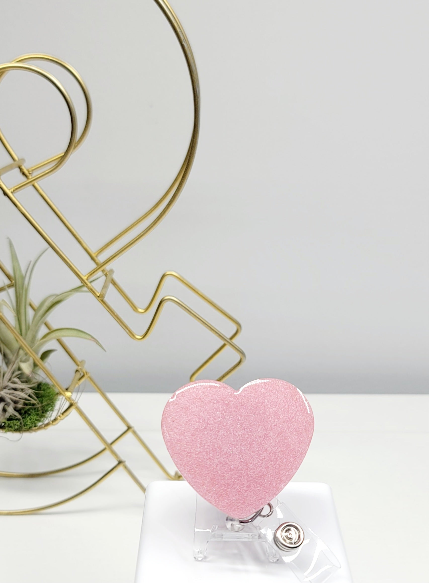 Mica Heart Badge Holder 