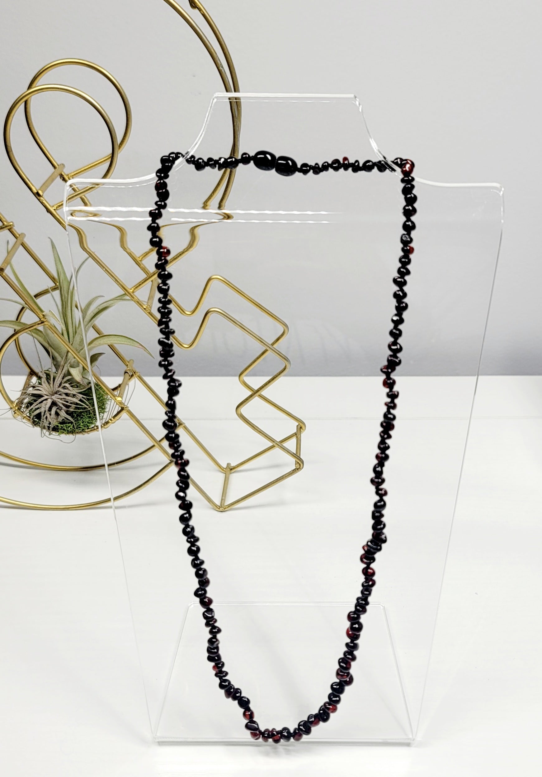 Baltic Amber Necklace (Dark Cherry)